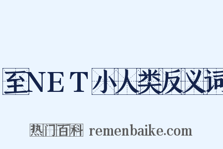 至NET小人类反义词是什么意思的图片